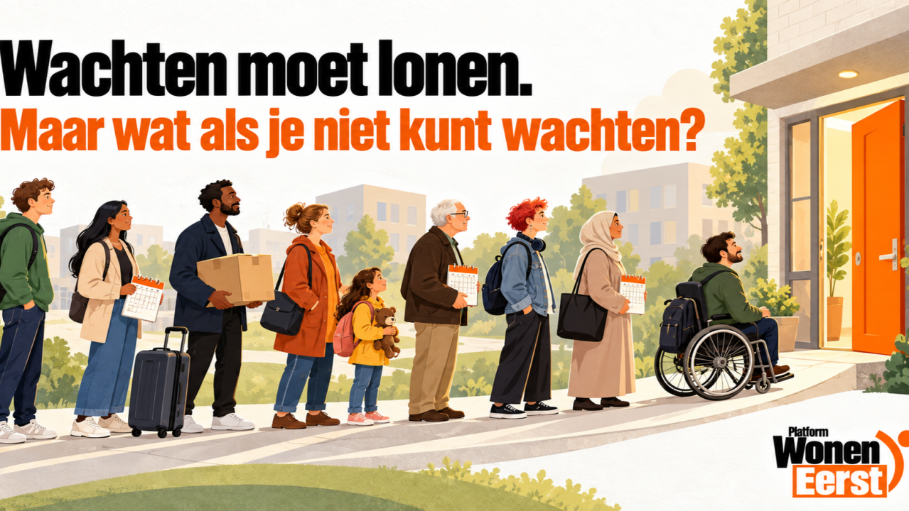 Visuele ondersteuning bij Wie lang wacht, wint. Is dat eerlijk? Sociale woonruimteverdeling